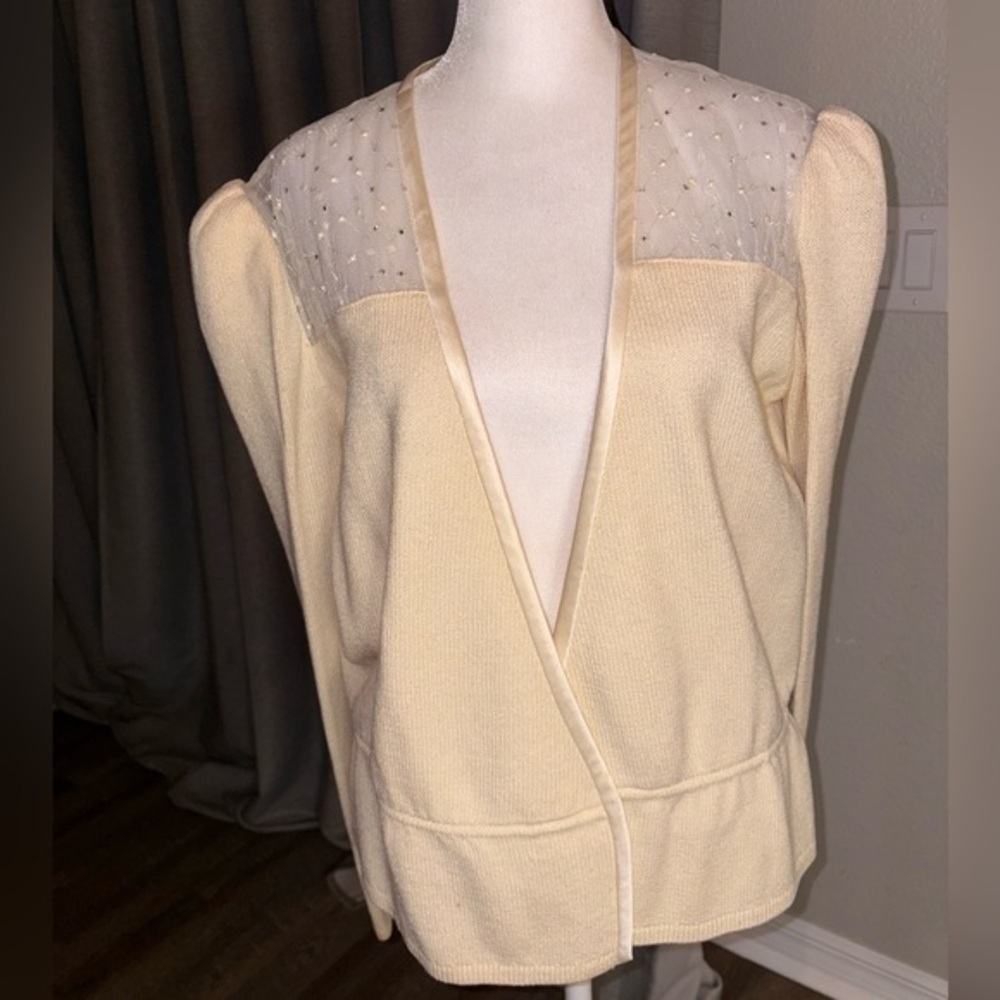 St.John open cardigan size 14 cream